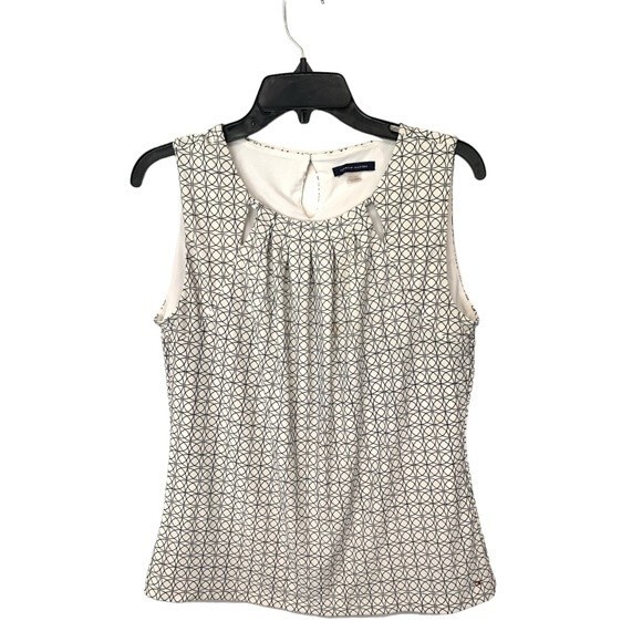 Tommy Hilfiger | Womens Multi Design Sleeveless White Blue Top M - Picture 1 of 7